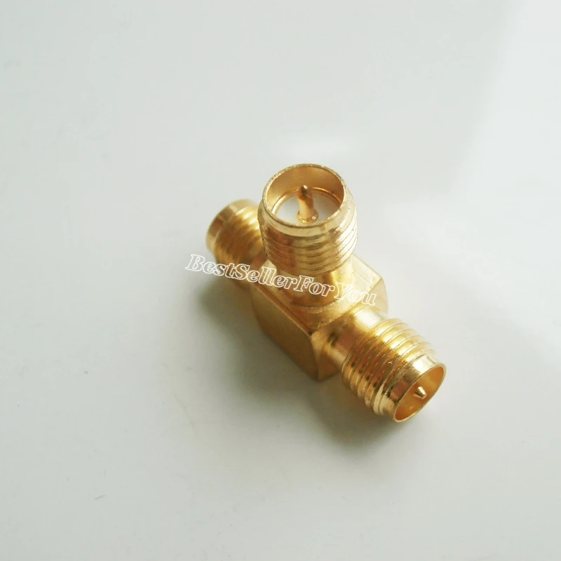 1X RP SMA мама к двум 2 RPSMA тройной T в серии адаптер соединитель 3