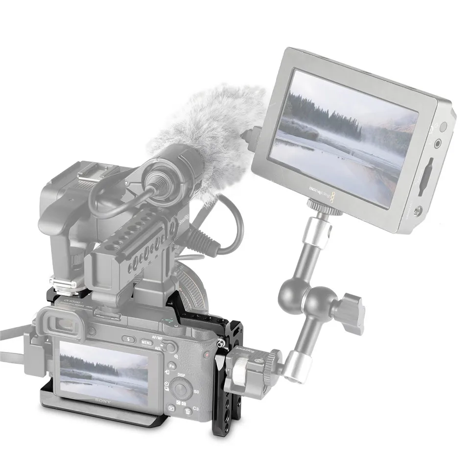 SmallRig для sony A6500/A6300 клетка для камеры обновленная версия Защитная Dslr камера установка для sony A6500 алюминиевый сплав клетка-1889