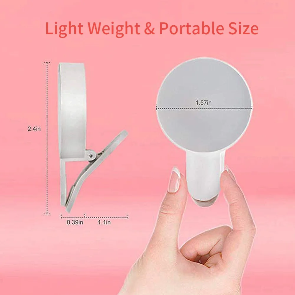Улучшенный заполняющий свет usb-зарядка Selfie Flash Led камера телефон фотография