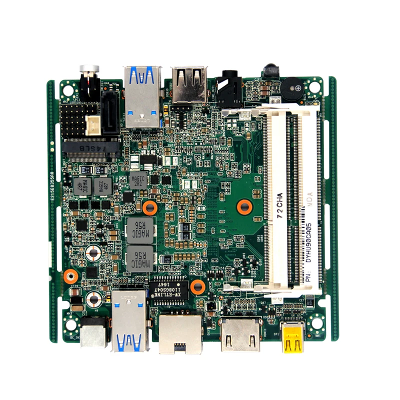 Тонкая мини материнская плата nano с процессором intel core I5 5200U и 2 разъемами DDR3 SODIMM 204