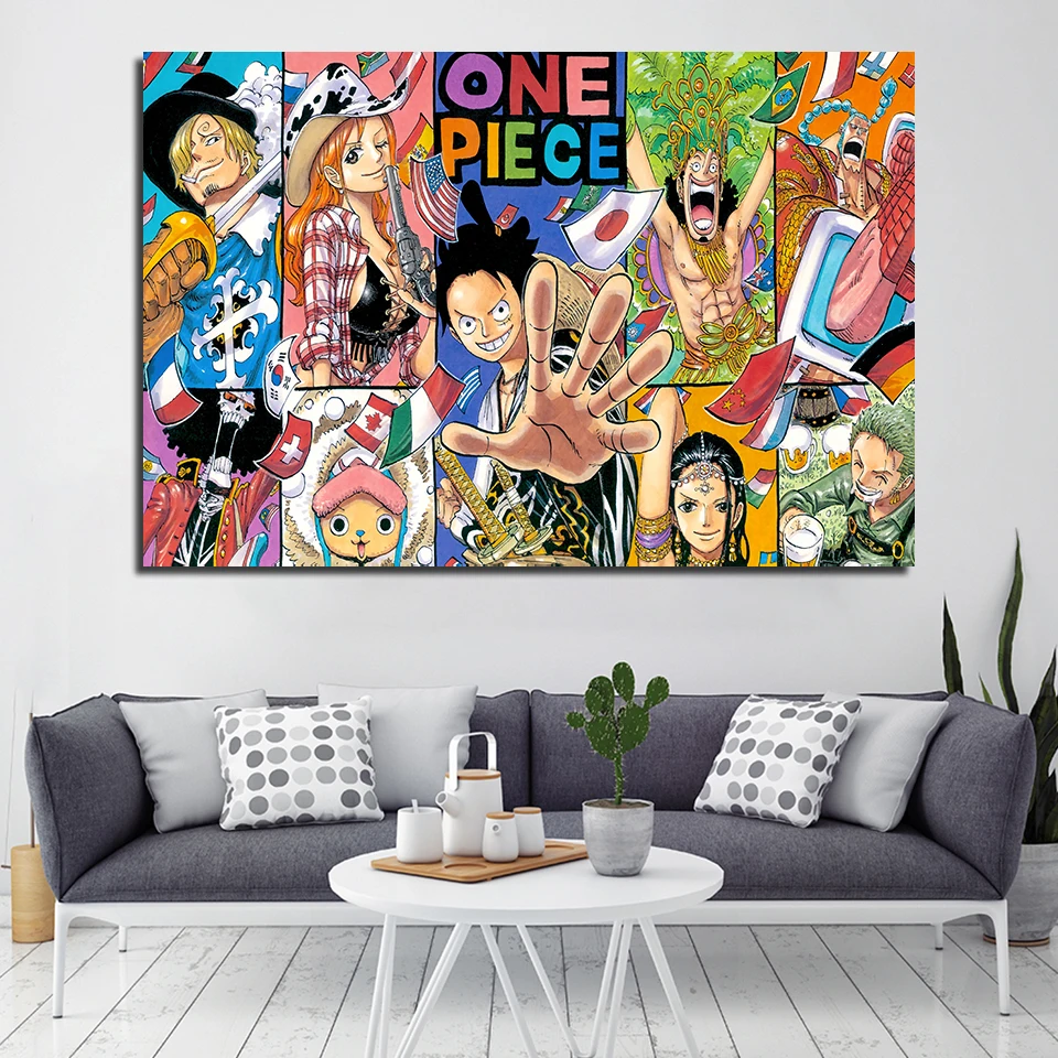 Модульный холст HD Печатный настенный арт Rtero цельный персонаж аниме постер