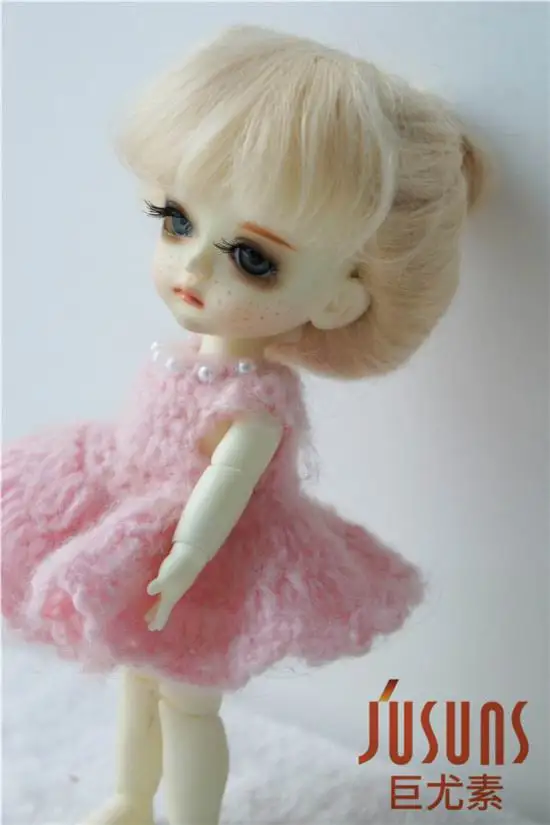 JD049M 1/8 милые куклы мохер парики 5-6 дюймов до стиль BJD парики 13-15 см куклы аксессуары