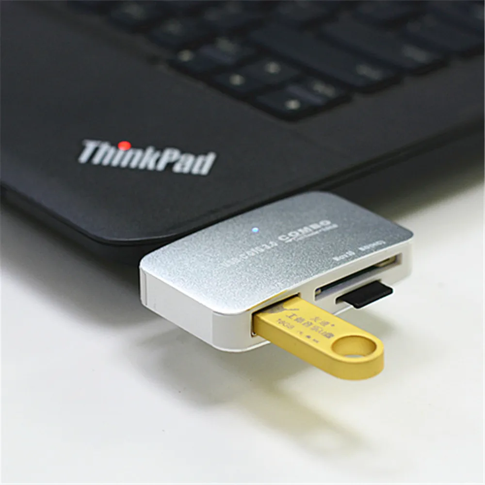 Micro USB кардридер 2 в 1 Многофункциональный OTG концентратор SD и TF сплав оболочки USB3.0 концентратор|Картридеры| |