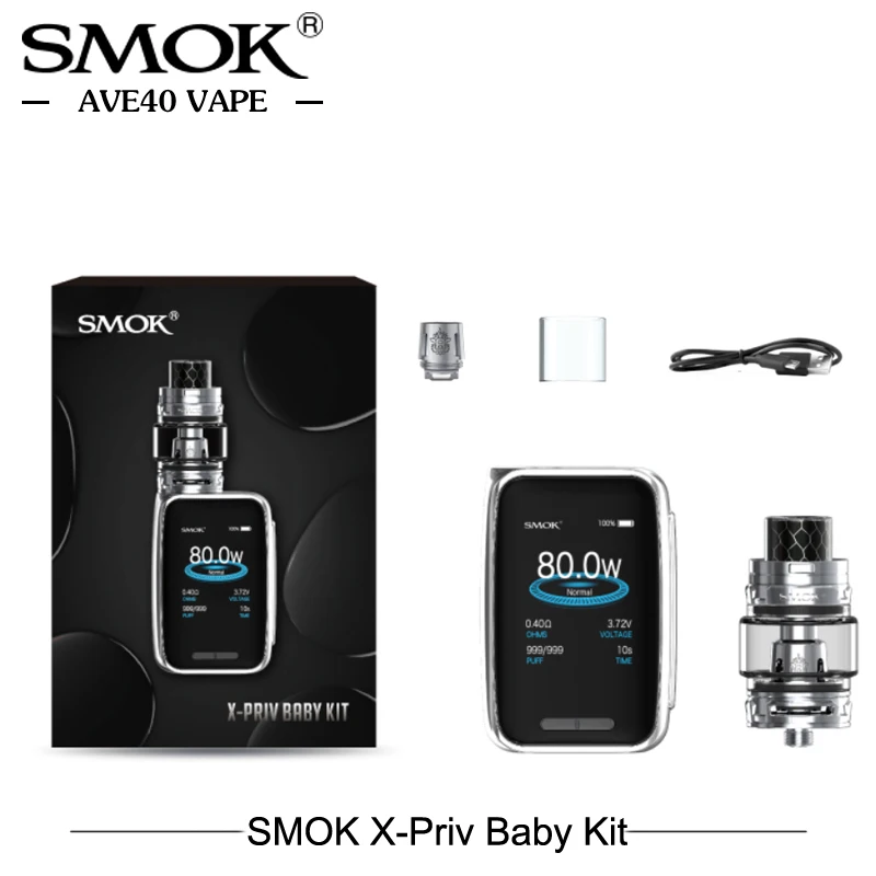 Оригинальный SMOK X Priv Детский комплект встроенный 2300 мАч большой емкости батареи 80