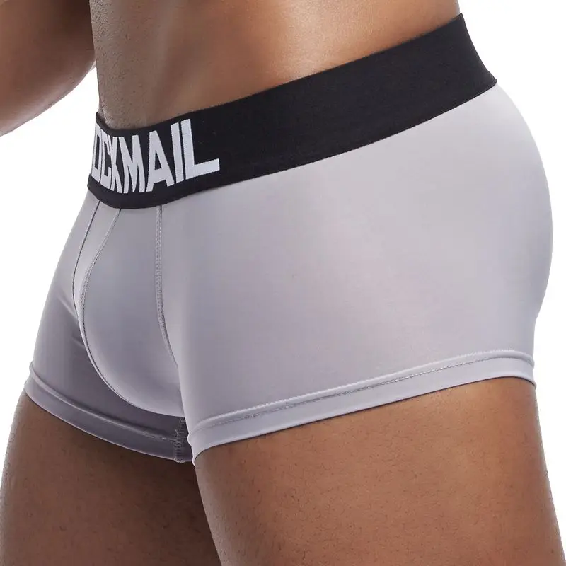 JOCKMAIL, сексуальное мужское нижнее белье, боксеры, шорты, мужские, s, трусы, дышащие, нейлон, лед, шелк, мужские трусы, трусы, cuecas, гей, нижнее белье