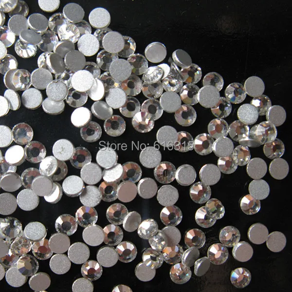 

free shipping of ss6 2mm flat back rhinestones non hot-fix diamond crystal ;stones without glue 2mm ss6 1440 pcs per pack