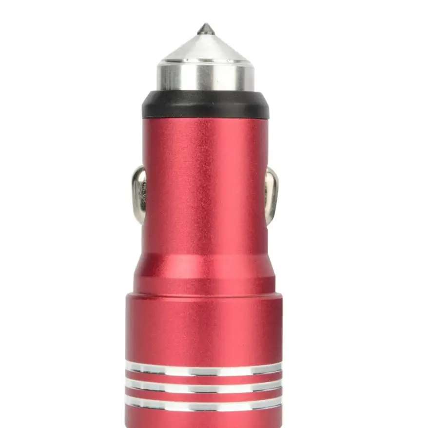 Автомобильный Зарядное устройство адаптер овальной формы с двумя для сотового