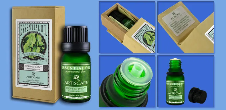 Эфирное масло для чайного дерева ARTISCARE+ эфирное масло перечной мяты лечение акне очиститель пор поры, акне стерилизованное эфирное масло s