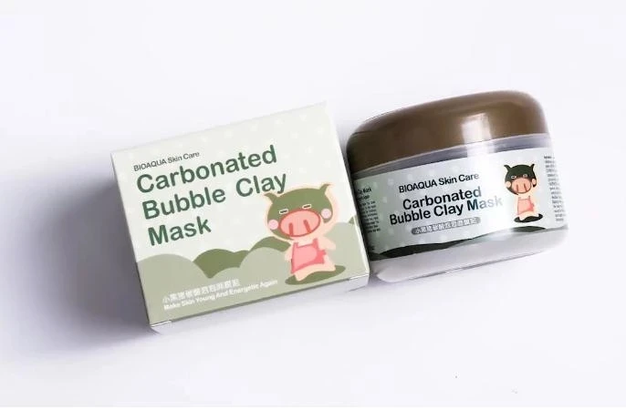 BIOAQUA Carbonated Bubble Clay Face Mask Nutrition Repair Cream Hydrating and Moisturizing Skin Care Whitening Facial | Красота и
