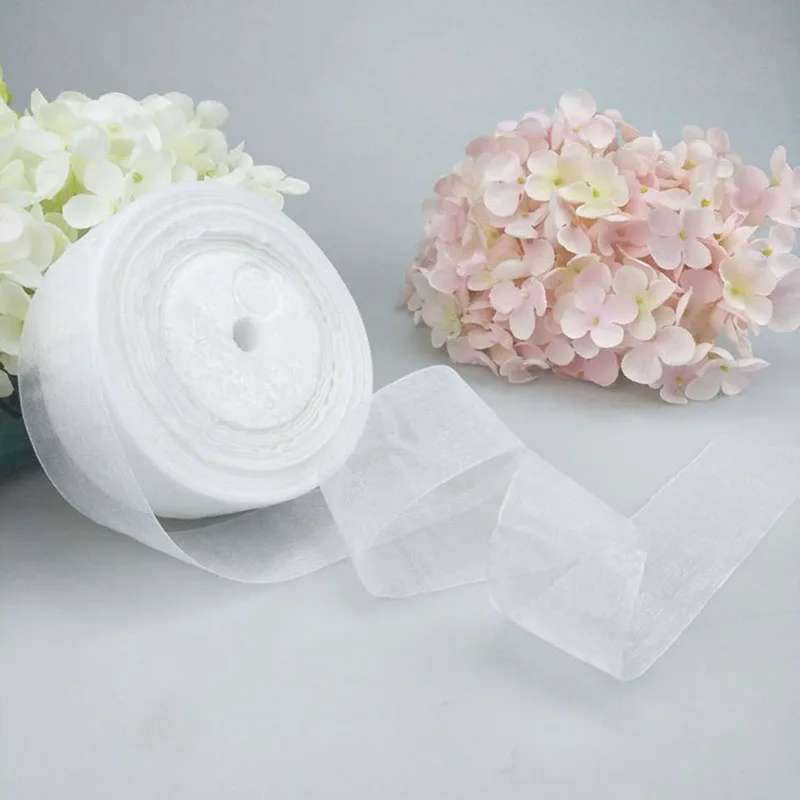 4 см* 45 м лента из органзы для одежды швейная ткань DIY лента для волос Цветы Подарочная упаковка свадебные украшения ленты лента принадлежности для вечеринки