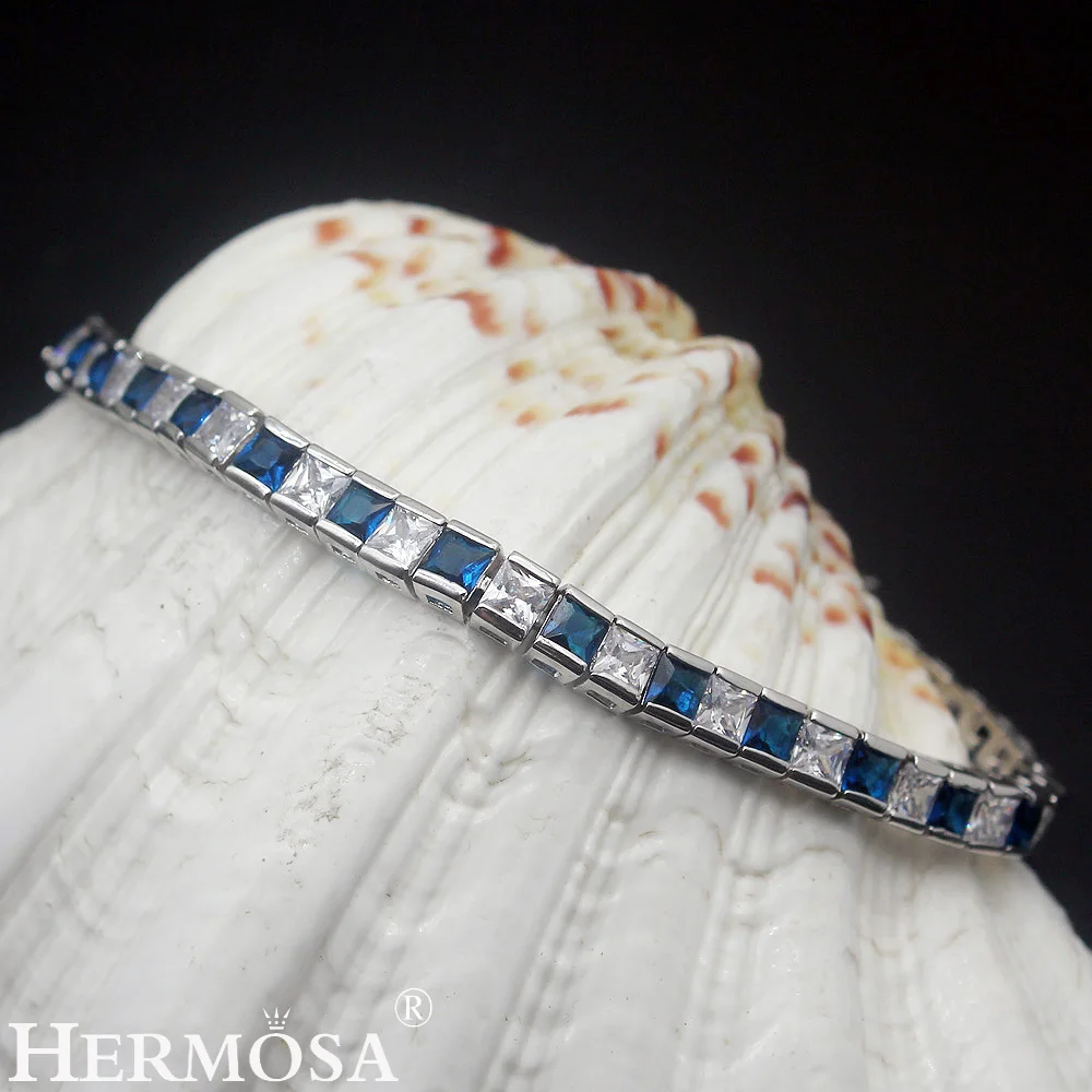 Hermosa 3 цвета синий, красный, черный Модные шоу Hermosa серебряные ювелирные изделия 17,5 см красивые женские праздничные наряды подарок на день рождения