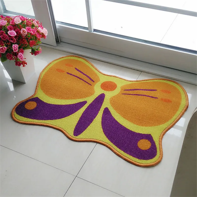 Butterfly Shape Home Decor Bathroom Mat Rug 1 piece Non-Slip Carpet Floor Toilet Kitchen Bath Sofa Pad | Дом и сад