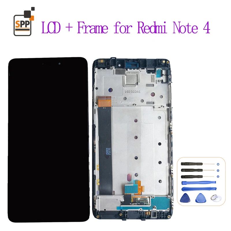 ЖК-дисплей Экран сенсорный дигитайзер каркасные Для Сяо mi красный Note 4 Note4 Дисплей