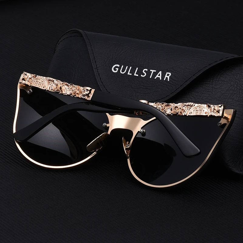 GULLSTAR Мода 2019 г. для женщин Готический солнцезащитные очки череп рамки