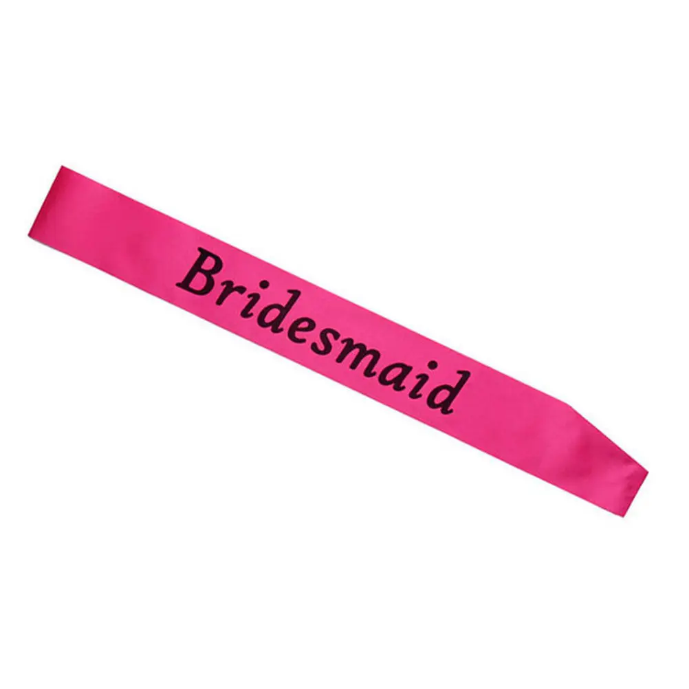bridesmaid 1 предмет розового цвета, с надписью "Bride To Be" лента для подружки невесты створки свадебный душ для вечеринок для девушек украшения принадлежности для вечеринки-девичника - Цвет: bridesmaid