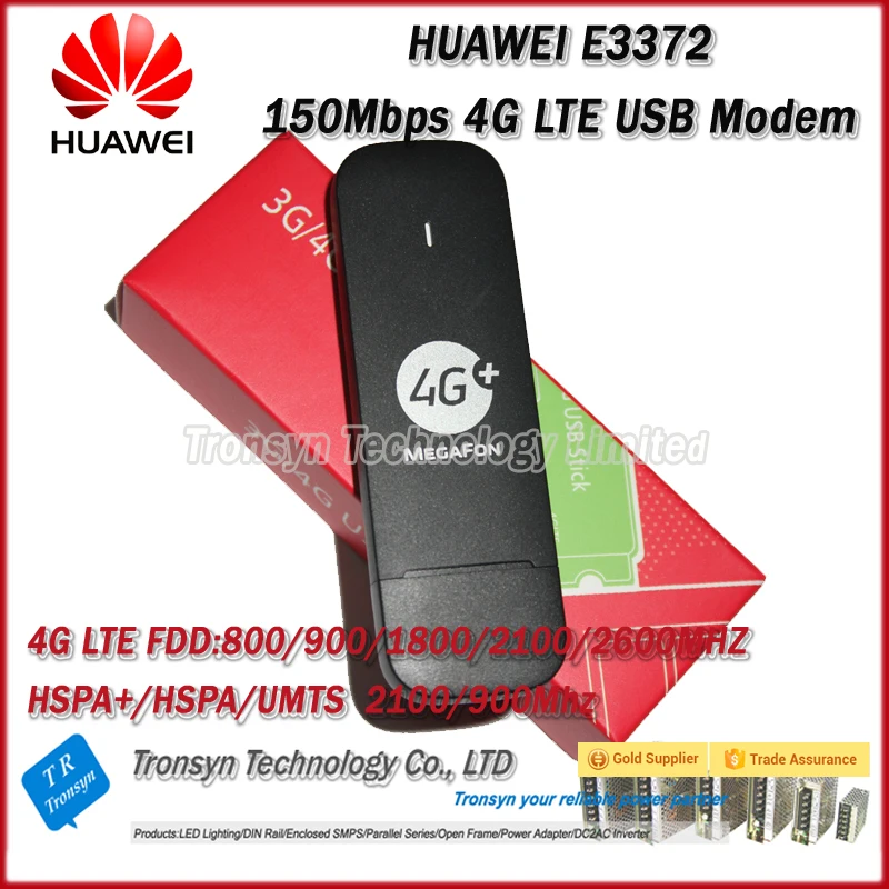 Оригинальный разблокированный HUAWEI E3372 150 Мбит/с 4G LTE USB модем с двойным портом