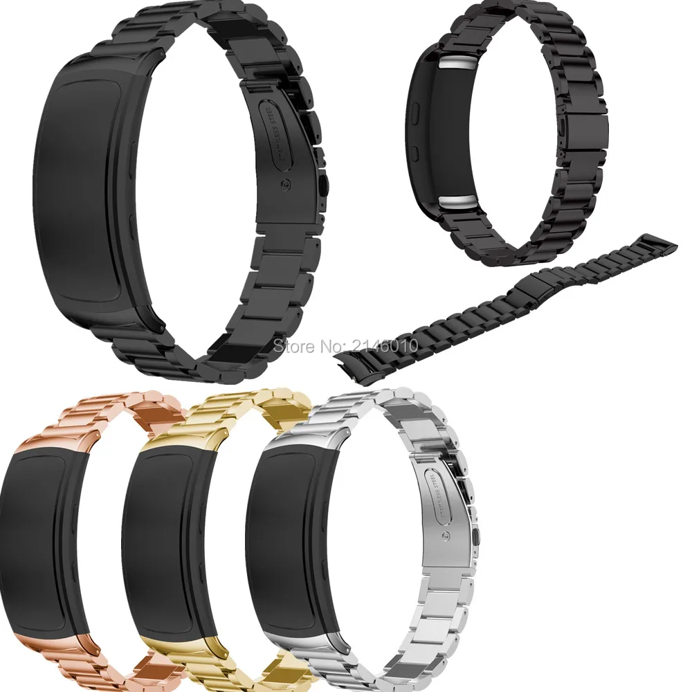 Браслет из нержавеющей стали ремешок для Samsung Galaxy Gear fit 2 SM R360 GPS фитнес трекер|steel
