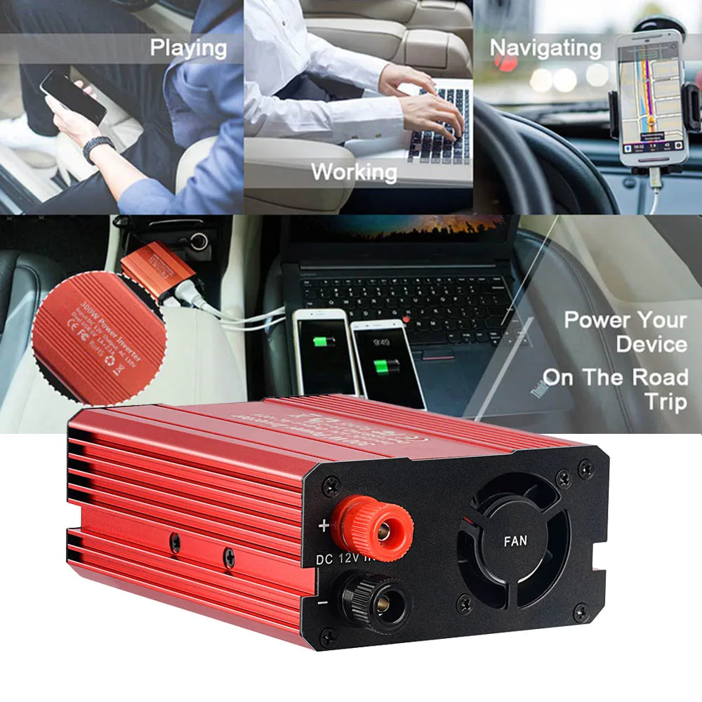 SUNYIMA 500 Вт Инвертор DC12V к AC110V/220 В двойной USB быстрая зарядка EU/US разъем для