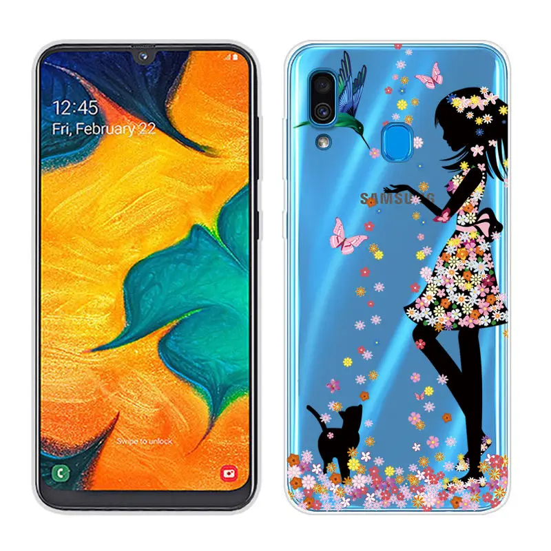 Мягкий ТПУ чехол для Samsung Galaxy A40 A30 прозрачный силиконовый A50 A10 A60 A70 SAM-A505F Fundas |