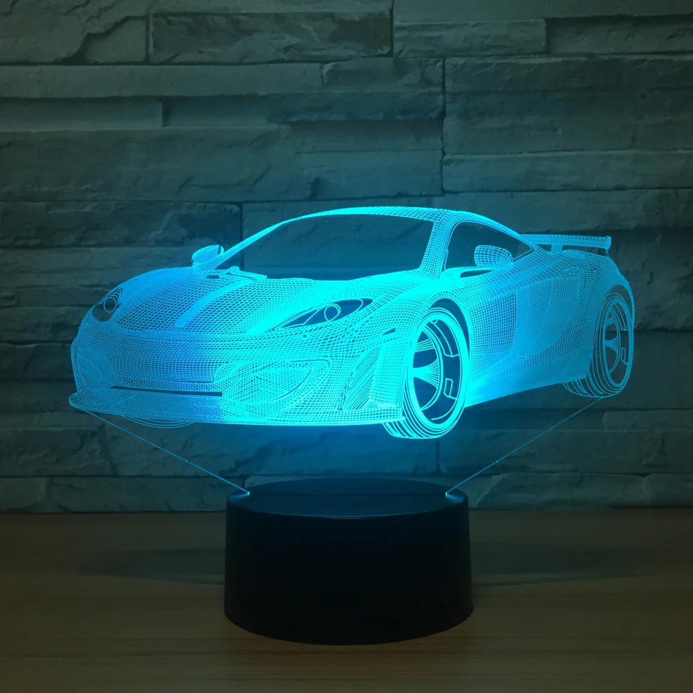 2018 новый автомобильный 3d ночной Светильник СВЕТОДИОДНЫЙ акриловый визуальный