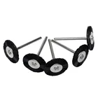 Колесо с нейлоновой щетиной и хвостовиком 3 мм, 5 шт.