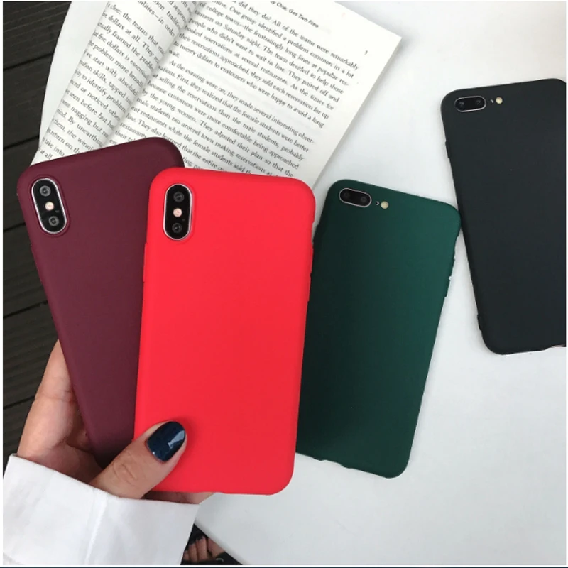 Чехол для iphone 7 plus чехол 360 красное вино глянцевый термополиуретановый Тонкий 8 Plus