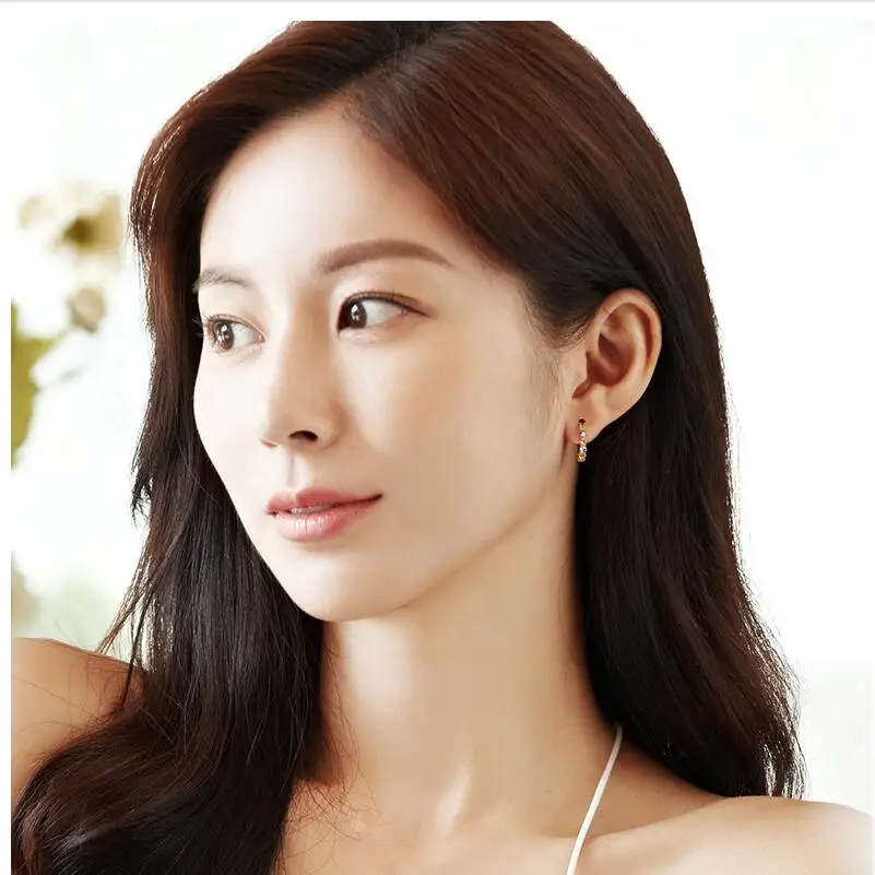 Модные сверкающие красочный Циркон серьги женские аксессуары Devil ювелирные