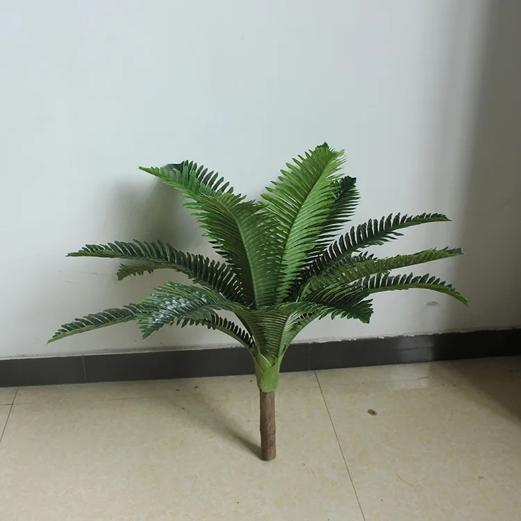 Искусственные растения 70 см Подсолнух папоротник листья cycad бонсай мини дерево