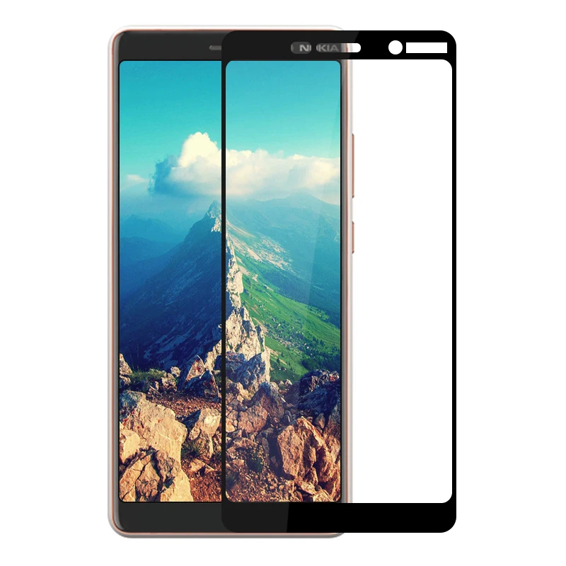 Для Nokia 7 Plus закаленное стекло для TA 1046 защита экрана изогнутая полная Защитная