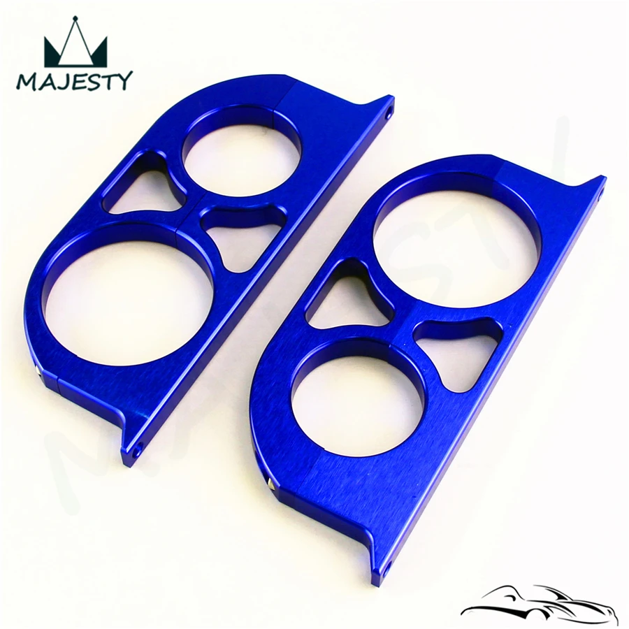 Dual Double 44mm&amp60mm Billet Fuel Pump Filter Mounting Bracket Clamp Kit | Автомобили и мотоциклы