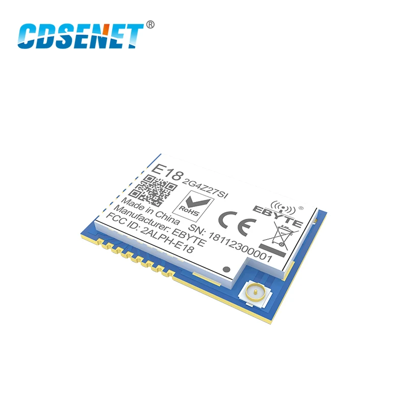 Zigbee сетчатая сеть CC2530 27dBm PA CC2592 E18-2G4Z27SI SMD IPEX Разъем IO порт 500 МВт дальний передатчик приемник