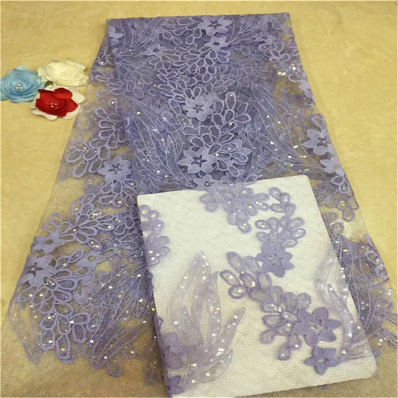 2019 Высококачественная французская Золотая линия блестки сетка африканская тюль