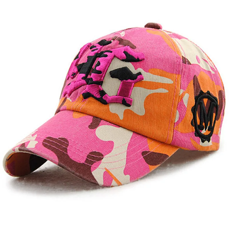 Xthree камуфляжная бейсбольная Кепка snapback Кепка для мужчин и женщин gorra casquette bone swag кепка оптом - Цвет: Розовый