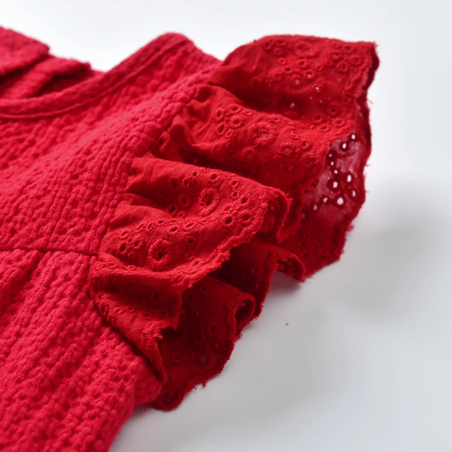 Детское боди с короткими рукавами и шапкой Модная красная одежда принцессы для