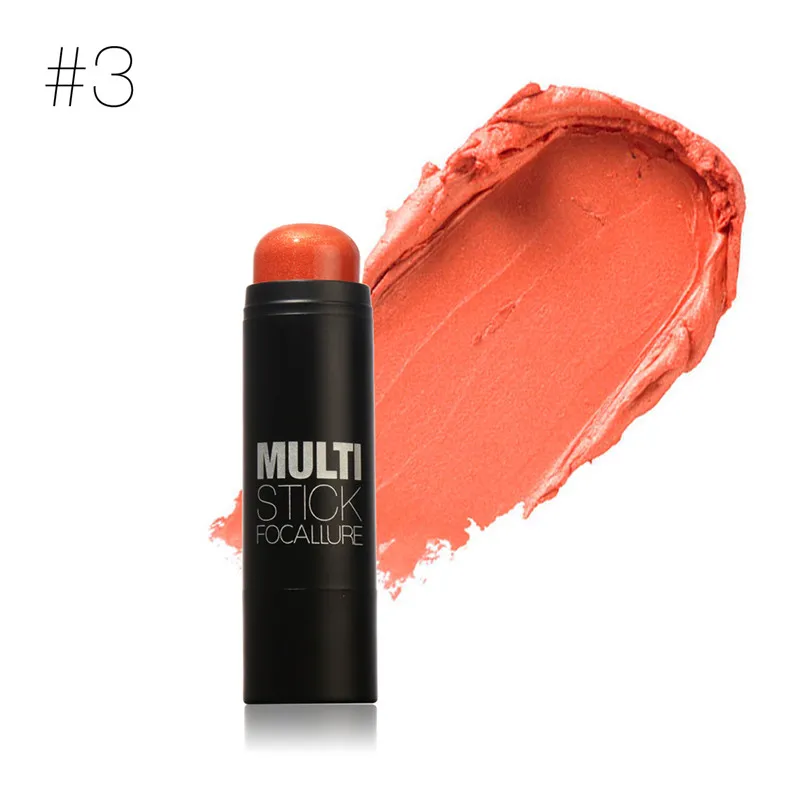 3 Focallure крем-бронзатор для лица хайлайтер Shimmer Bright Idea Illuminating Stick стойкий консилер Румяна для лица корректор - Цвет: 3