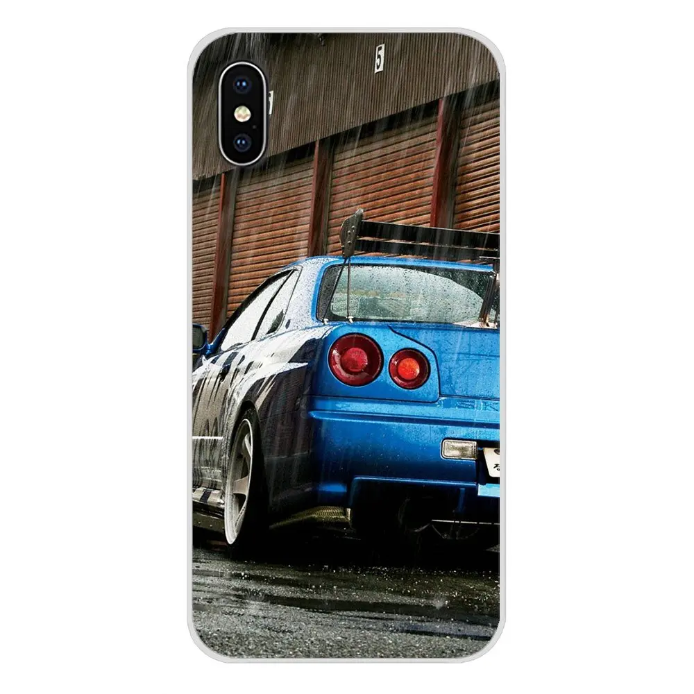 images 7 Прозрачный мягкий кожаный чехол Nissan Skyline GTR R34 для Apple IPhone X XR XS MAX 4 4S 5 5S 5C SE 6 6 S 7 8 Plus, ipod touch 5 6 - Цвет: images 7