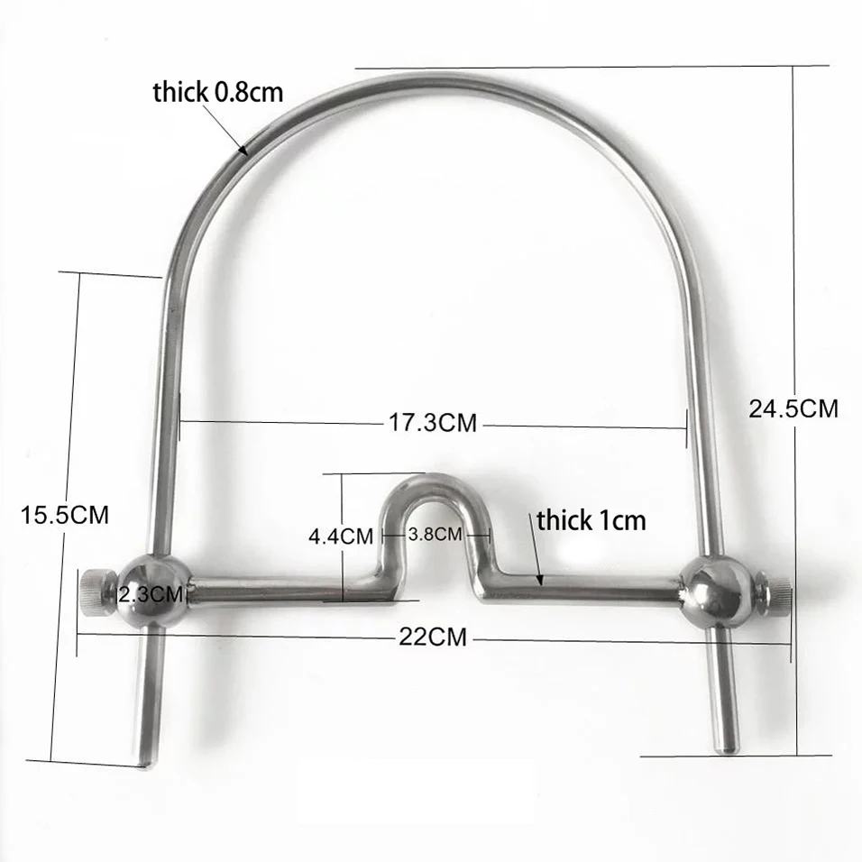 Воротник для шеи camaTech U-образное кольцо с заглушкой рта из нержавеющей стали