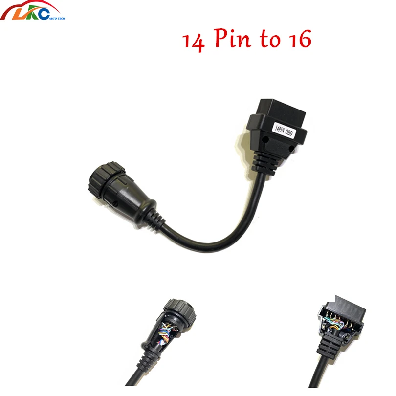 10 шт DHL OBD 14Pin 16 Pin OBD 2 диагностический разъем кабеля 14 Pin Кабель-адаптер для Sprinter Benz