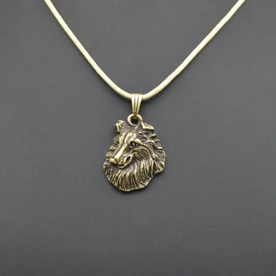 Wholesale Handmade Retro Rough Collie Pendant Necklace Female/Male Gift Jewelry Necklace--12pcs/Lot | Украшения и аксессуары