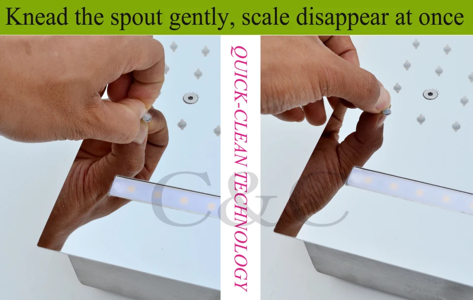 Дождевая светодиодсветодиодный насадка для душа ванной комнаты 100 В ~ 240