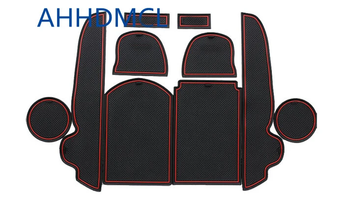 

Car Door Gate Slot Mats Cup Armrest Storage Pad For Rav4 2009 2010 2011 2012