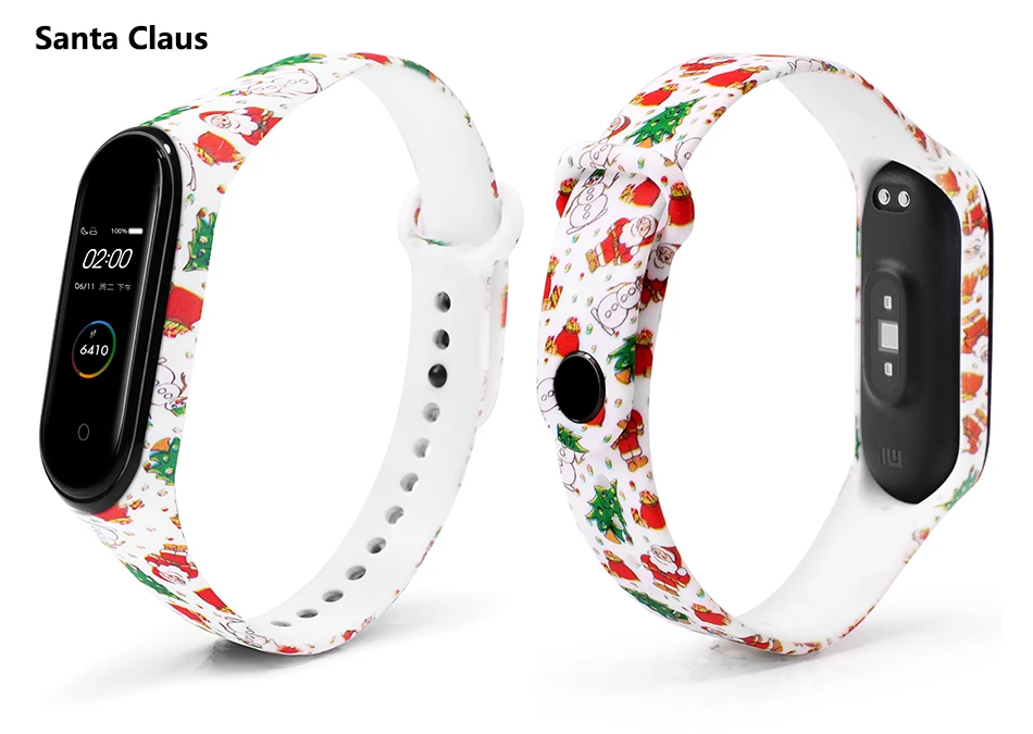 BOORUI Mi band 4 ремешок для xiaomi mi band 4 аксессуары pulsera inteligente силиконовый пояс с цветами Замена для m4 band