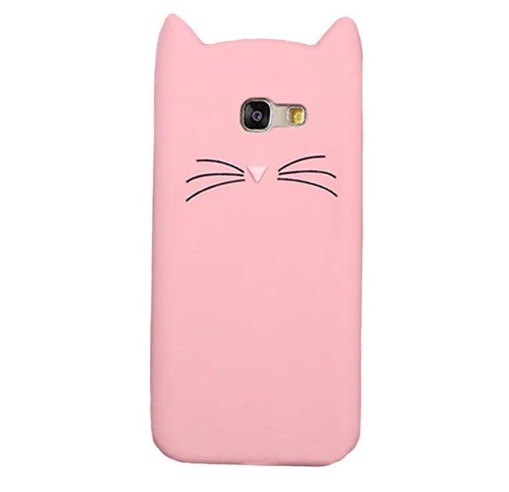 3D cute cartoon Mustache beard cat Ear case for Samsung GALAXY Grand Prime/Note 9 8/2/S3 4 5 6 7 Edge S8 S9 Plus back cover |