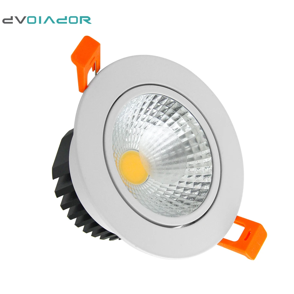DVOLADOR с регулируемой яркостью утопленный COB светодиодный светильник 6W 9W 12W 15W