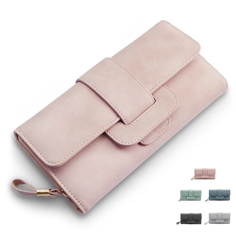 Женский кожаный кошелек Bacisco высококачественный с отделением для карт|leather