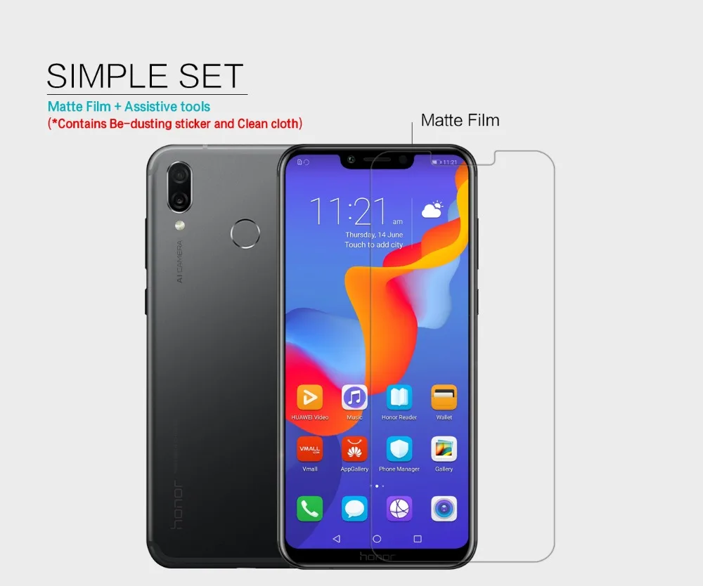 

2pcs/lot Huawei Honor Play NILLKIN Crystal Super clear protective film OR Anti-Glare Matte screen protector film for honor Play
