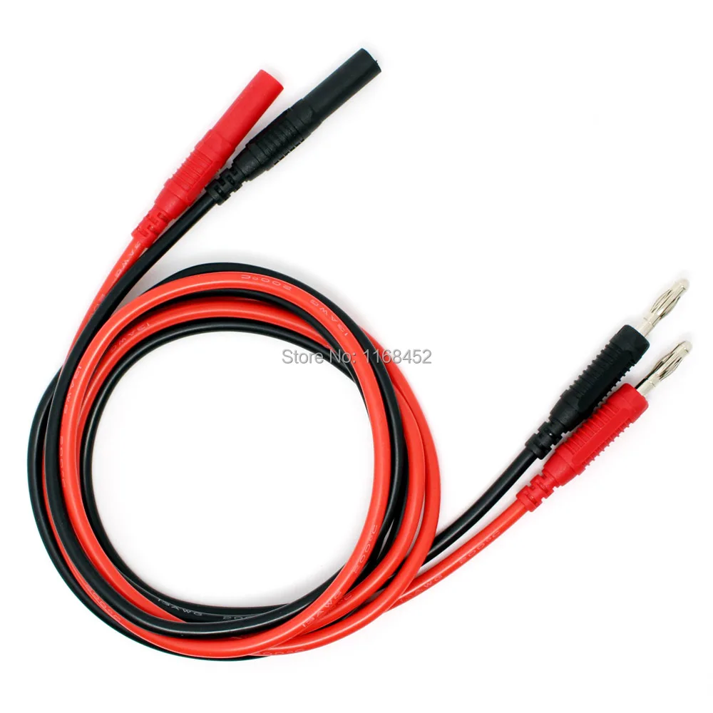 TL650 1 0 метров Высокое качество 13AWG гибкие силиконовые испытательные выводы 4 мм