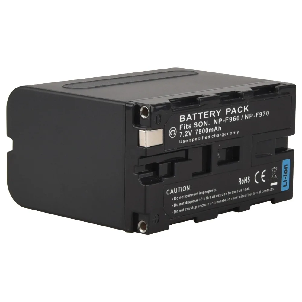 2 шт. батарея большой емкости 7800mAh Bateria NP F960 F970 камеры + зарядное устройство для Sony