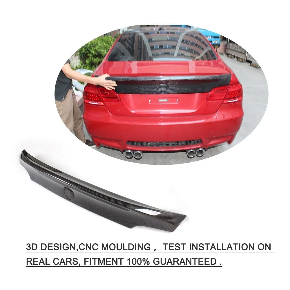 Автомобиль Стайлинг углеродного волокна задний багажник спойлер крылья для BMW 3