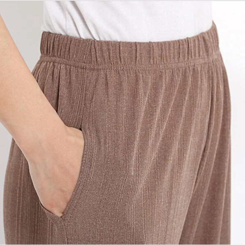 Новинка 2017 повседневные брюки для женщин среднего возраста летние штаны матерей